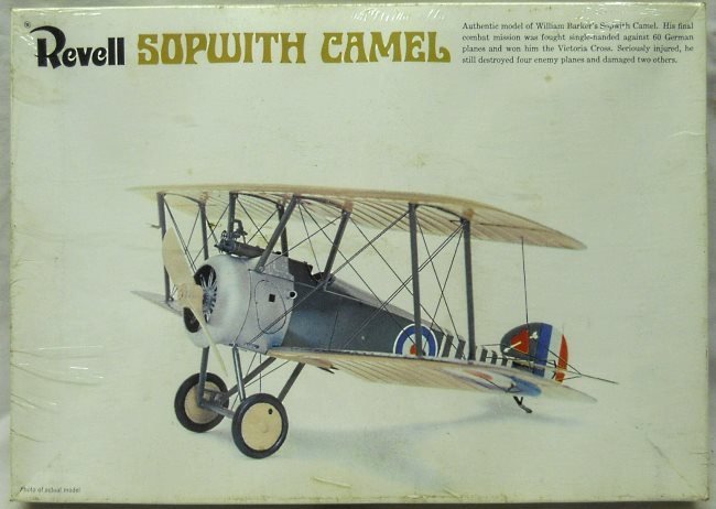 Revell 1/28 Sopwith Camel - Flown By William Barker, H291 plastic model kit